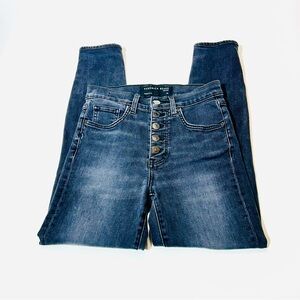 Veronica Beard jeans Debbie High Rise Skinny Ankle jeans buttonfly women Size 26